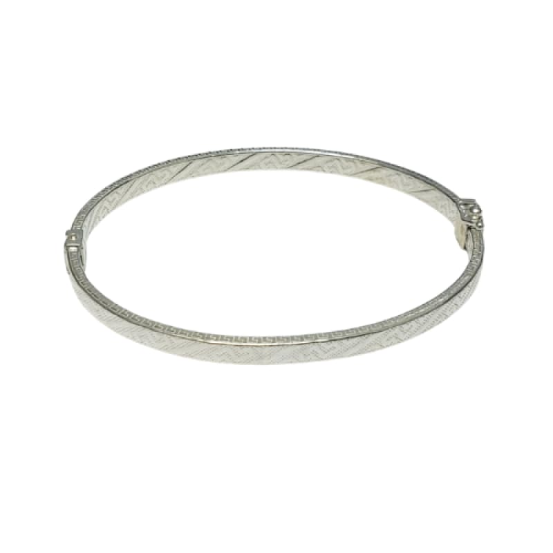 Pulsera Rígida con broche diseño - Pulsera de Plata 925