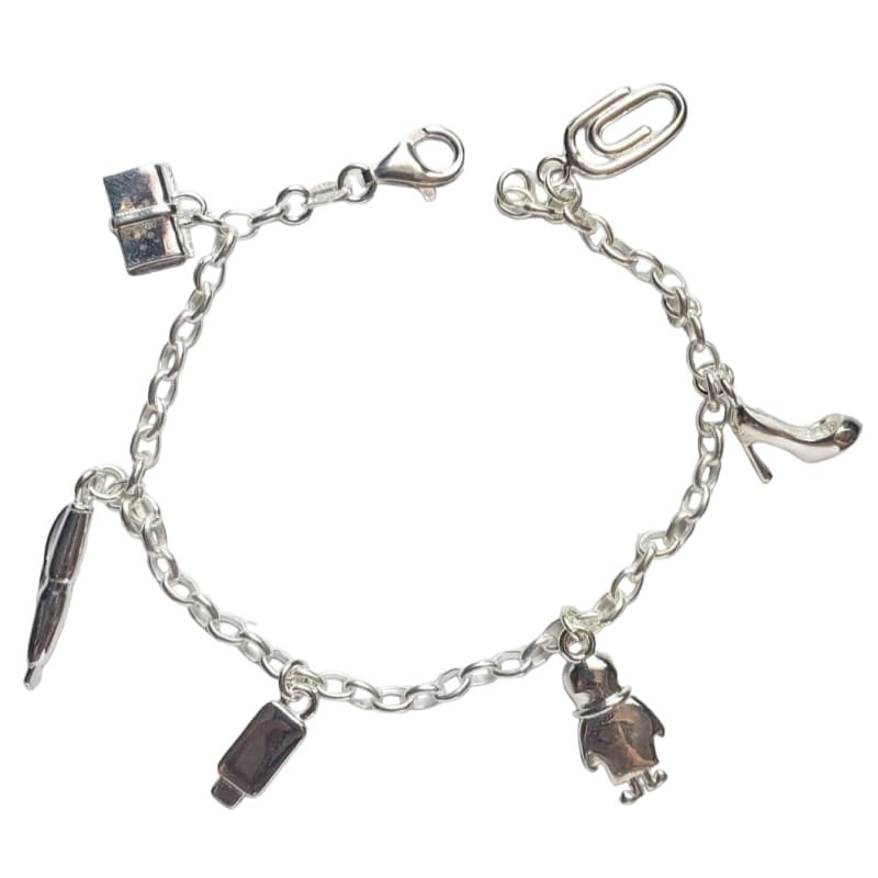 Pulsera secretaria 19cm Plata Italiana 925 - Pulsera de