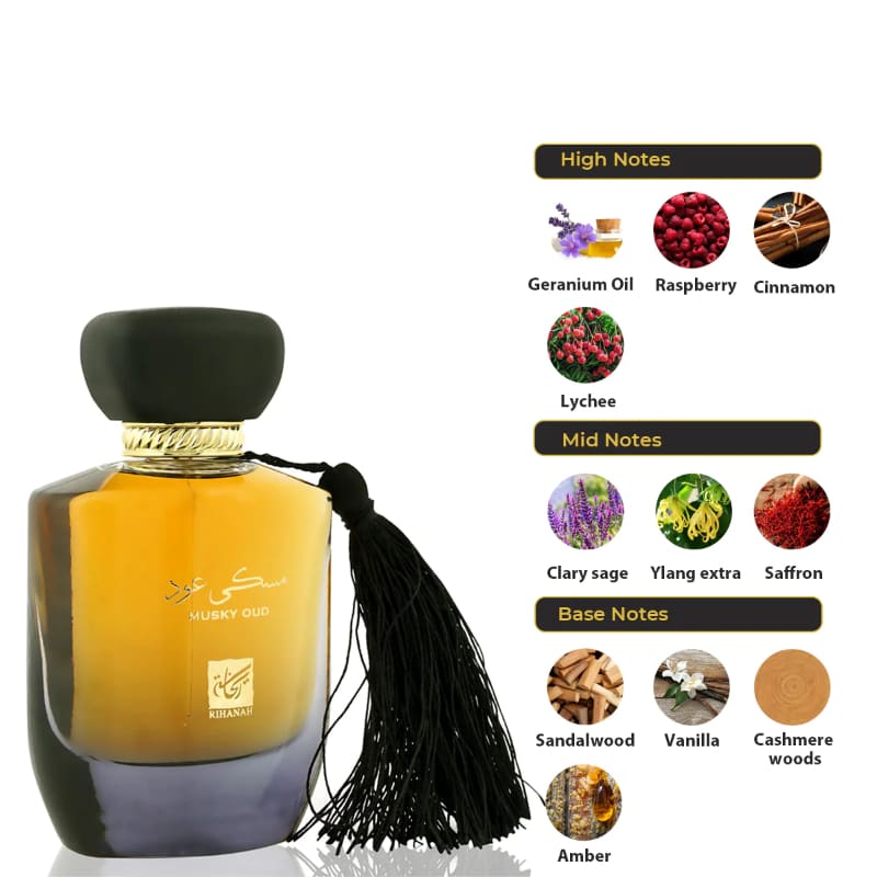 Rihanah Musky Oud edp 100ml UNISEX - Rihanah - Default Title - Perfumisimo