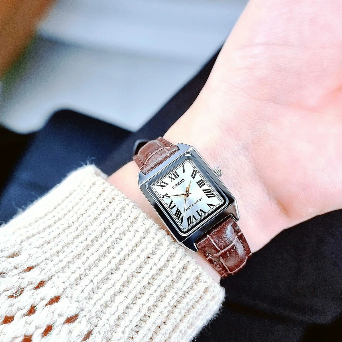 Reloj Casio Tank LTP-V007L-9B Mujer - Análogo