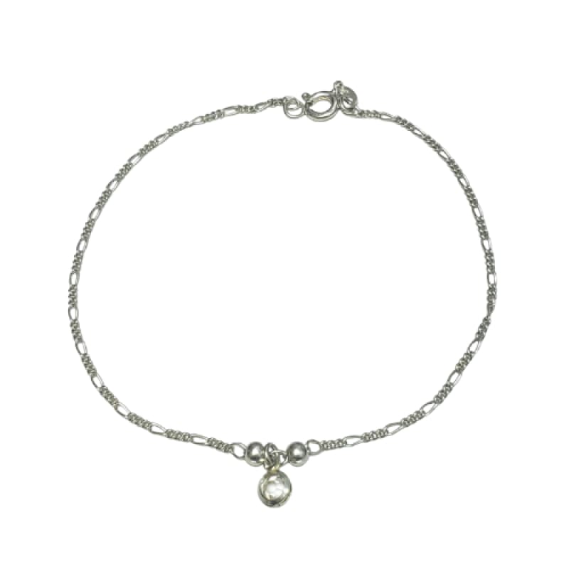 Tobillera dije único Murano Plata 925 Italiana - Tobillera