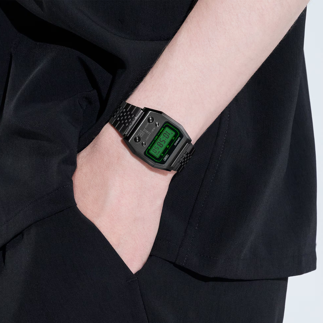 Reloj Casio Vintage Metálico A1100B-1 Unisex - Digital
