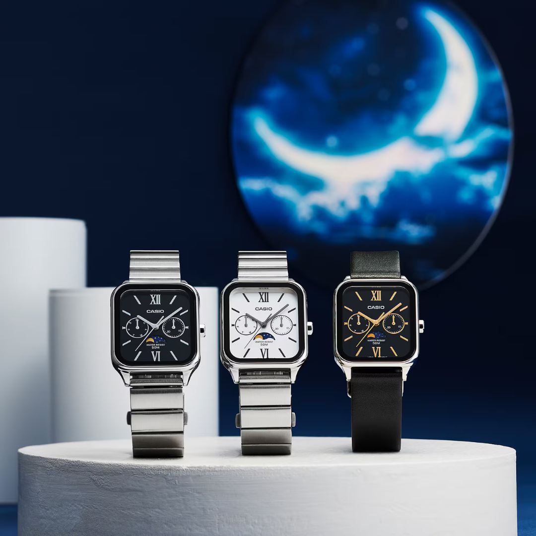 Reloj Casio Moonphase MTP-M305D-7A2V Hombre - Análogo