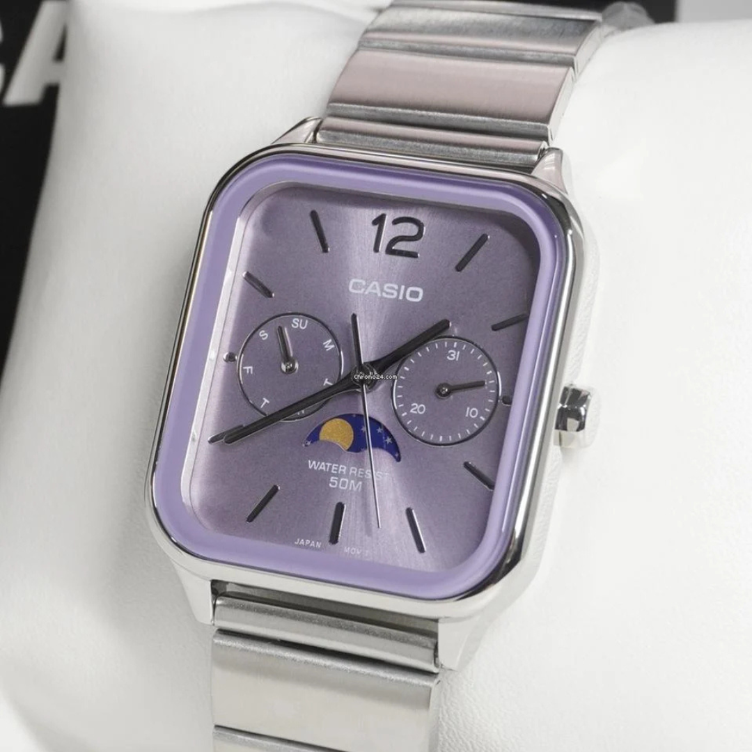 Reloj Casio Moonphase MTP-M305D-6AV Hombre - Análogo