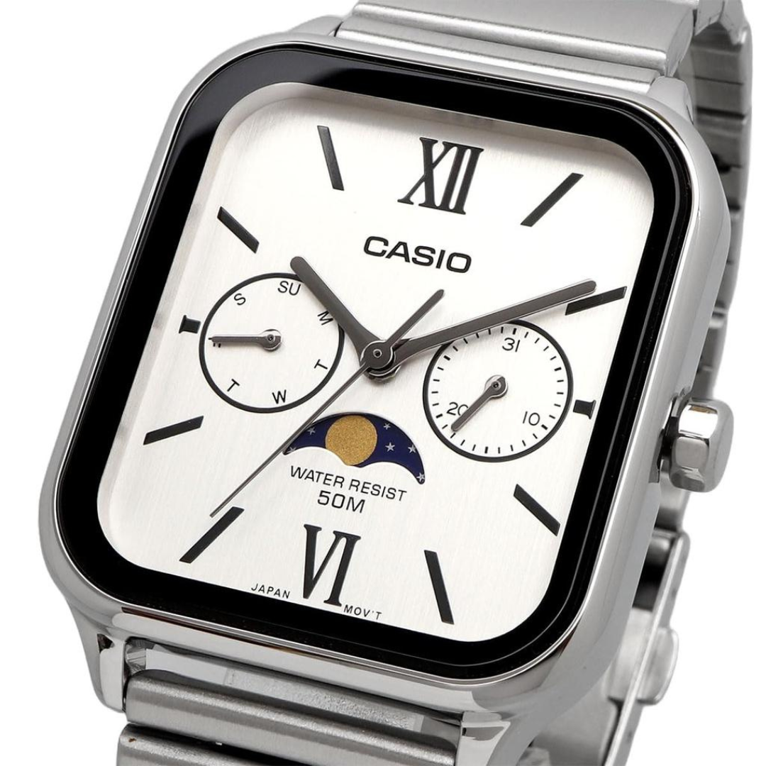Reloj Casio Moonphase MTP-M305D-7A2V Hombre - Análogo
