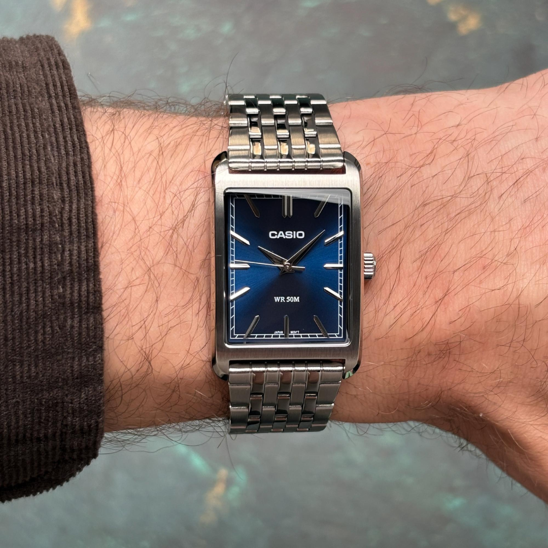 Reloj Casio Tank MTP-B215D-2A Hombre - Análogo